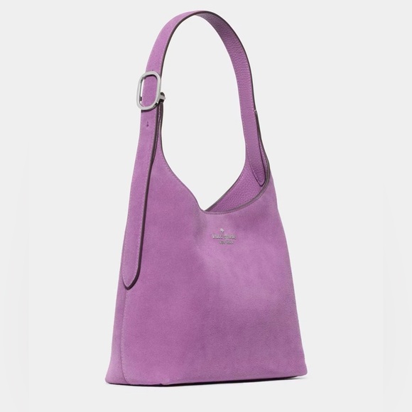 Kate Spade 454 Suede Small Shoulder Bag In Wisteria NWT - Picture 3 of 7